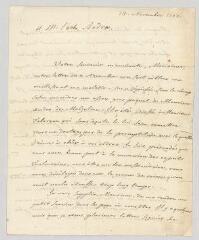 4 vues MS CA 0003 - Voltaire. Lettre à l'abbé Joseph Audra.- [Genève], 14 novembre 1768