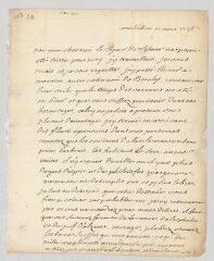 4 vues MS CA 0007 - Voltaire. Lettre autographe signée à Sébastien Dupont.- Genève, 10 mars 1756