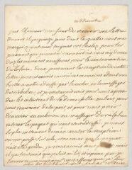 4 vues MS CA 0026 - Voltaire. Lettre autographe signée à Jahan, Sénéchal de Richelieu.- [s.l.], 3 décembre [1723]