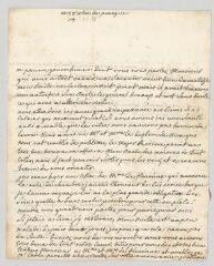 4 vues MS CA 0036 - Voltaire et Denis, Marie-Louise Mignot, Mme. Lettre autographe signée à Jean-Louis-Vincent Capperonnier de Gauffecourt.- Prangins, 28-29 décembre 1755 [sic]