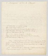2 vues MS CA 0043 - Voltaire. Lettre à Etienne-François, comte de Stainville, puis duc de Choiseul.- [Ferney, 8 octobre 1761]