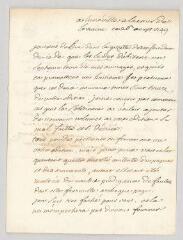 4 vues MS CA 0064 - Voltaire. Lettre autographe signée à Georg Conrad Walther.- Lunéville, 26 août 1749