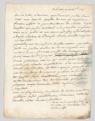 2 vues MS CA 0066 - Voltaire. Lettre signée à Georg Conrad Walther.- Berlin, 28 septembre 1750