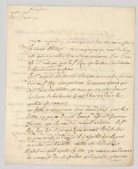 4 vues MS CA 0068 - Voltaire. Lettre autographe signée à Claude-Henri Feydeau de Marville.- [Paris], 19 mai 1746