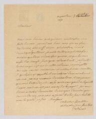 2 vues MS CA 0085 - Voltaire. Lettre autographe signée à Jean-Henri-Samuel Formey.- Potsdam, 3 octobre 1750