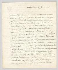 4 vues MS CA 0089 - Voltaire. Lettre autographe signée à Charles-Jean-François Hénault.- Berlin, 28 janvier [1752]