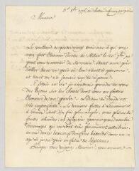 4 vues MS CA 0095 - Voltaire. Lettre signée à N.- Ferney, 3 octobre 1776
