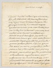 2 vues MS CA 0109 - Voltaire. Lettre autographe signée à [Marie-Anne Fiquet du Boccage].- Genève, 27 août [1755]