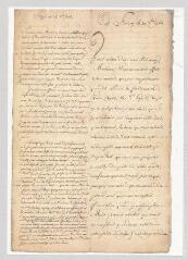 2 vues MS CA 0119 - Voltaire. Lettre à Charles de Brosses.- Ferney, 20 octobre 1761