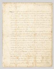 8 vues MS CA 0120 - Voltaire. Lettre autographe signée à François-Achard Joumard Tison, marquis d'Argence.- Tournay, 1 octobre 1759