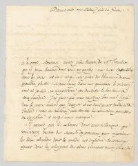 4 vues MS CA 0122 - Voltaire. Lettre signée à François-Achard Joumard Tison, marquis d'Argence.- Genève, 6 août 1760