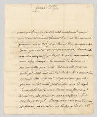 4 vues MS CA 0128 - Voltaire. Lettre autographe signée à François-Achard Joumard Tison, marquis d'Argence.- Ferney, 26 octobre 1761
