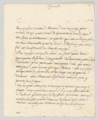 4 vues MS CA 0132 - Voltaire. Lettre signée à François-Achard Joumard Tison, marquis d'Argence.- [sans lieu], 11 juin 1762