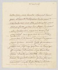 4 vues MS CA 0136 - Voltaire. Lettre autographe signée à François-Achard Joumard Tison, marquis d'Argence.- [sans lieu], 22 avril 1763