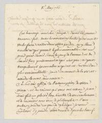 4 vues MS CA 0137 - Voltaire. Lettre à François-Achard Joumard Tison, marquis d'Argence.- [sans lieu], 8 mai 1763