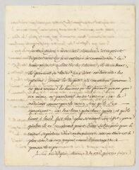 4 vues MS CA 0140 - Voltaire. Lettre à François-Achard Joumard Tison, marquis d'Argence.- [sans lieu], 14 mars 1764