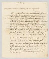 5 vues MS CA 0144 - Voltaire. Lettre à François-Achard Joumard Tison, marquis d'Argence.- [sans lieu], 12 novembre 1764