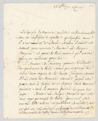 4 vues MS CA 0177 - Voltaire. Lettre signée à François-Achard Joumard Tison, marquis d'Argence.- Ferney, 15 octobre 1773