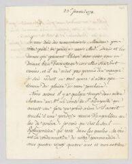 4 vues MS CA 0186 - Voltaire. Lettre signée à François-Achard Joumard Tison, marquis d'Argence.- [Ferney], 23 janvier 1778