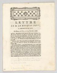8 vues MS CA 0189 - Lettres imprimées.- [1766, 1769?]
