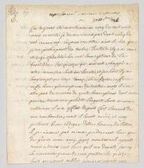 2 vues MS CA 0198 - Voltaire. Lettre autographe signée à Néricault Destouches.- 3 décembre 1744.