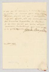 4 vues MS CB 0038 - Pompadour, Jeanne Antoinette Poisson Le Normant d'Etioles, duchesse de. Lettre autographe signée à Voltaire.- [s.l.], 20 juillet 1756
