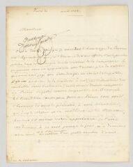 4 vues MS CB 0053 - Rosset, Pierre Fulcrand de. Lettre autographe signée à Voltaire.- Paris, avril 1774.