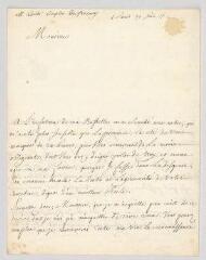 4 vues  - MS CC 0004 - Lenglet-Dufresnoy, abbé Nicolas. Lettre autographe signée à [Jean-Baptiste Rousseau].- Paris, 19 juin 17[31] (ouvre la visionneuse)