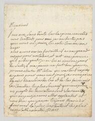 2 vues  - MS CC 0011 - Denis, Marie-Louise Mignot, Mme. Lettre autographe signée à Henri-Louis Caïn, dit Lekain.- [Genève, 27 juillet 1755] (ouvre la visionneuse)