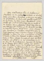 4 vues MS CC 0013 - Épinay, Louise-Florence-Pétronille Tardieu des Clavelles, dame de La Live d'. Lettre autographe signée à Jean-Louis Wagnière.- [s.l.], 23 juillet 1778
