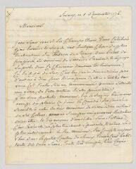 4 vues  - MS CC 0020 - Lekain, Henri-Louis Caïn, dit. Lettre autographe signée à Charles-Augustin de Ferriol, comte d’Argental.- Ferney, 2 août 1776 (ouvre la visionneuse)