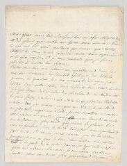 2 vues MS CC 0025 - Cramer, Philibert. Lettre autographe signée à N.- Genève, 4 novembre [1764]