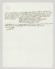 4 vues  - MS CC 0027 - N. Billet autographe à Alexandre-Marie-François de Paule de Dompierre d\'Hornoy.- [Paris], 6 juin 1778 (ouvre la visionneuse)