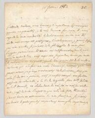 4 vues  - MS CC 0029 - Alembert, Jean Le Rond d\'. Lettre autographe à Marie de Vichy-Chamrond, marquise du Deffand.- Paris, 16 février 1752 (ouvre la visionneuse)