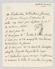 4 vues  - MS CC 0030 - Alembert, Jean Le Rond d\'. Lettre autographe à Guillaume-Claude Laleu.- [Paris], 20 avril [1770] (ouvre la visionneuse)
