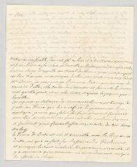 4 vues  - MS CC 0040 - Marishal, George Keith, 10e comte. Lettre autographe signée à Frédéric 2 le Grand, roi de Prusse.- Compiègne, 2 août 1753 (ouvre la visionneuse)