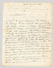4 vues  - MS CC 0042 - Perrault, abbé Pierre-Joseph. Lettre autographe signée à Claude Marie Guyétand.- Ornex, 3 janvier 1783 (ouvre la visionneuse)