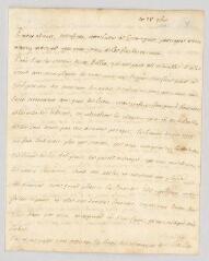 4 vues  - MS CC 0043 - Racine, Louis. Lettre autographe signée à Gerhard Nicolas Heerkens.- [Paris], 28 novembre [1749] (ouvre la visionneuse)