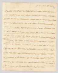 4 vues  - MS CC 0045 - Racine, Louis. Lettre autographe signée à Gerhard Nicolas Heerkens.- Paris, 16 octobre 1751 (ouvre la visionneuse)