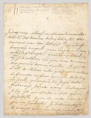4 vues MS CC 0047 - Ramsay, André-Michel, chevalier de. Lettre autographe signée à François-Thomas-Marie de Baculard d'Arnaud.- Pontoise, 3 août 1738