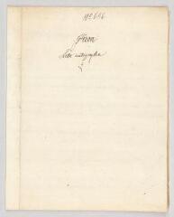 8 vues  - MS CC 0060 - Piron, Alexis. Lettre autographe à N.- [Paris], 6 août 1762 (ouvre la visionneuse)