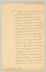 4 vues MS CC 0062 - Châtelet-Lomont, Louis-Marie-Florent, comte, puis marquis, et duc du. Lettre signée au chevalier de Solard.- Vienne, 22 janvier 1763