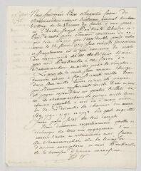 2 vues  - MS CC 0068 - Beaumarchais, Pierre-Augustin Caron de et Panckoucke, Charles-Joseph. Pièce autographe signée.- Paris, 27 novembre 1786 (ouvre la visionneuse)