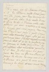 4 vues  - MS CC 0071 - Grimm, baron Frédéric Melchior von. Lettre autographe signée à Jean-Louis Wagnière.- Spa, 3 août 1781 (ouvre la visionneuse)