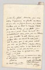 4 vues  - MS CC 0073 - Fréron, Louis-Marie-Stanislas. Lettre autographe signée à l\'abbé Nicolas-Charles-Joseph Trublet.- [s.l.], 24 juillet [?] (ouvre la visionneuse)