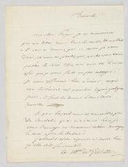 2 vues MS CC 0091 - Du Plessis-Villette, Reine-Philiberte Rouph de Varicourt, marquise. Lettre autographe signée à Charles de Pougens.- [s.l., 1818?]