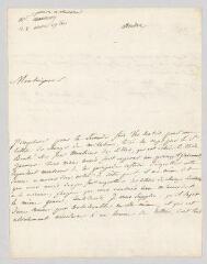 2 vues MS CC 0096 - Chabanon, Michel-Paul Guy de. Lettre autographe signée à N.- [Paris], 23 mars 1760
