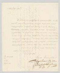 4 vues  - MS CC 0099 - Repnin, prince Nicolaï Vasilievitch. Lettre signée à N.- [Varsovie], 29 avril 1767 (ouvre la visionneuse)