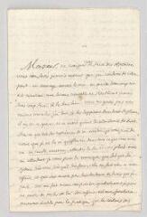 4 vues  - MS CC 0103 - Castel, le Père Louis-Bertrand. Lettre autographe signée à Charles de Secondat, baron de Montesquieu.- [s.l., printemps-été 1735] (ouvre la visionneuse)
