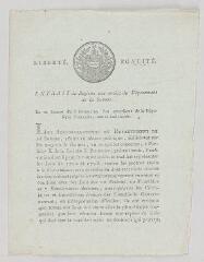 8 vues MS CC 0122 - Documents imprimés.- Amiens et Paris, 30 octobre 1795 - 28 mars 1796
